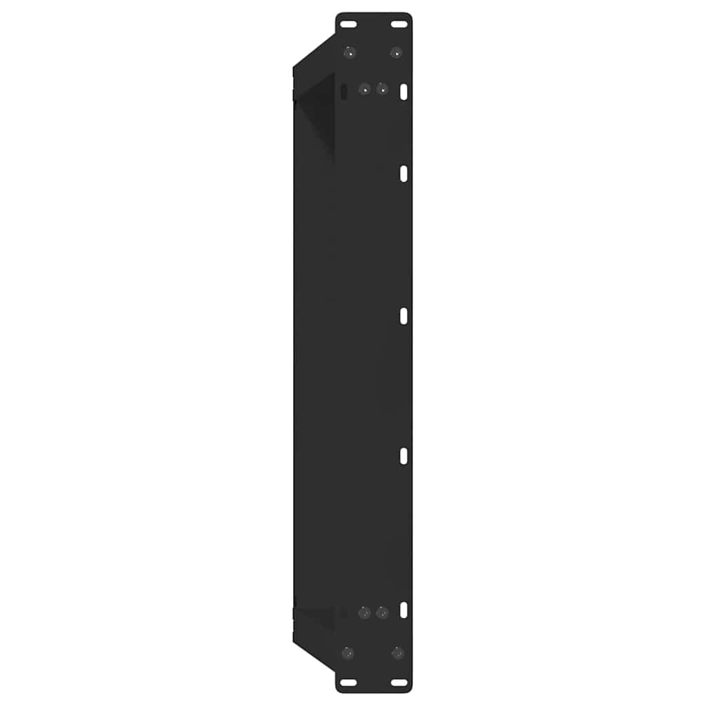 Pieds de table basse en U, 2 pièces, noir, 70 x (30-31) cm, acier - XIOS