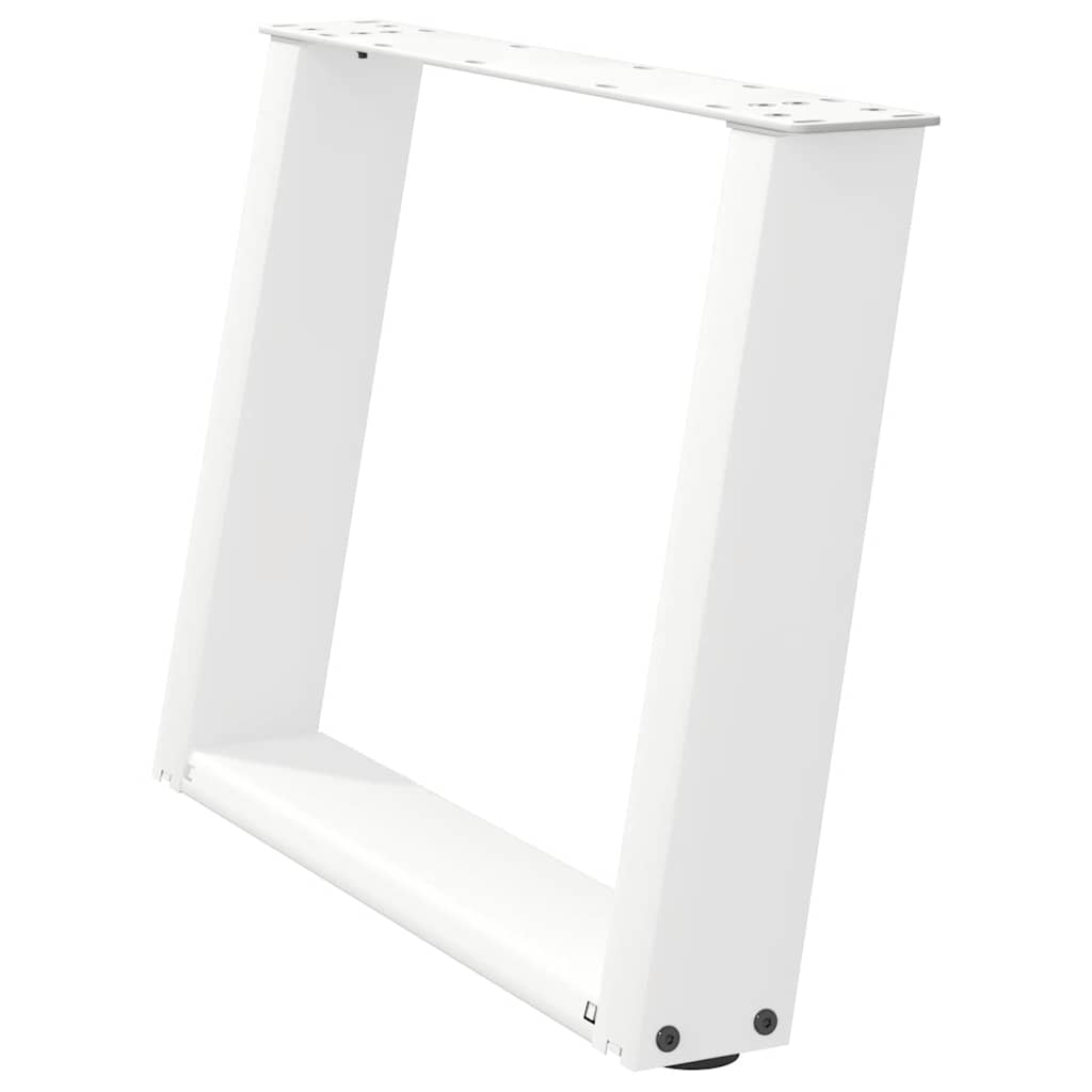 Pieds de table basse en U 2 pièces Blanc 60 x (42-43) cm Acier - XIOS