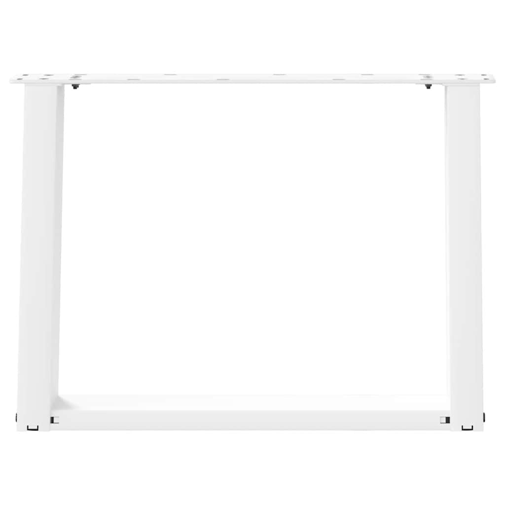 Pieds de table basse en U 2 pièces Blanc 60 x (42-43) cm Acier - XIOS