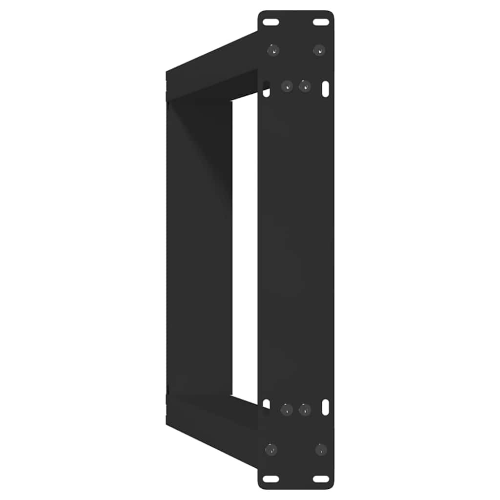 Pieds de table console en U, 2 pièces, noir, 28 x (72-73) cm, acier - XIOS