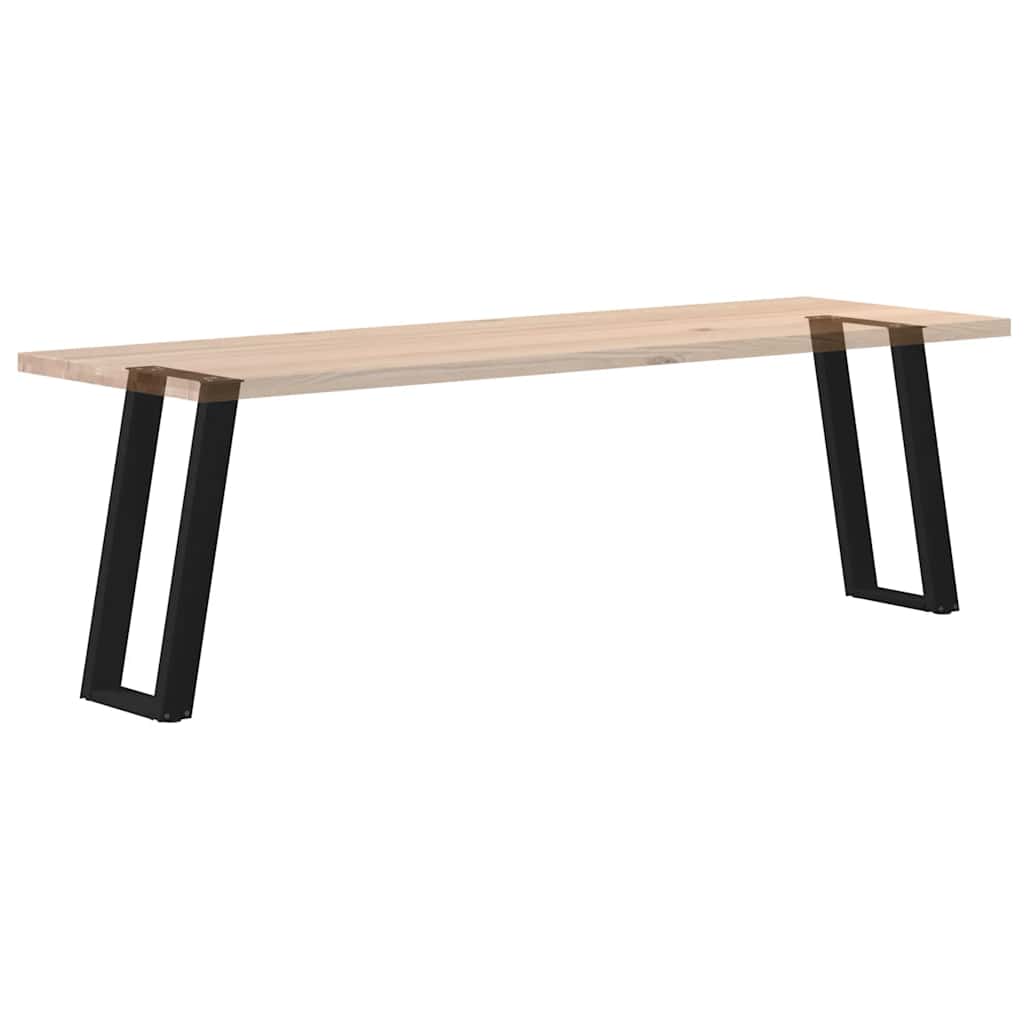 Pieds de table console en U, 2 pièces, noir, 28 x (72-73) cm, acier - XIOS
