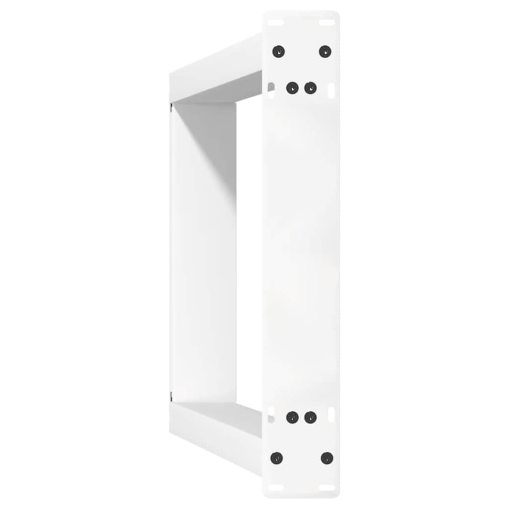 Pieds de table console en U, 2 pièces, blanc, 28 x (72-73) cm, acier - XIOS