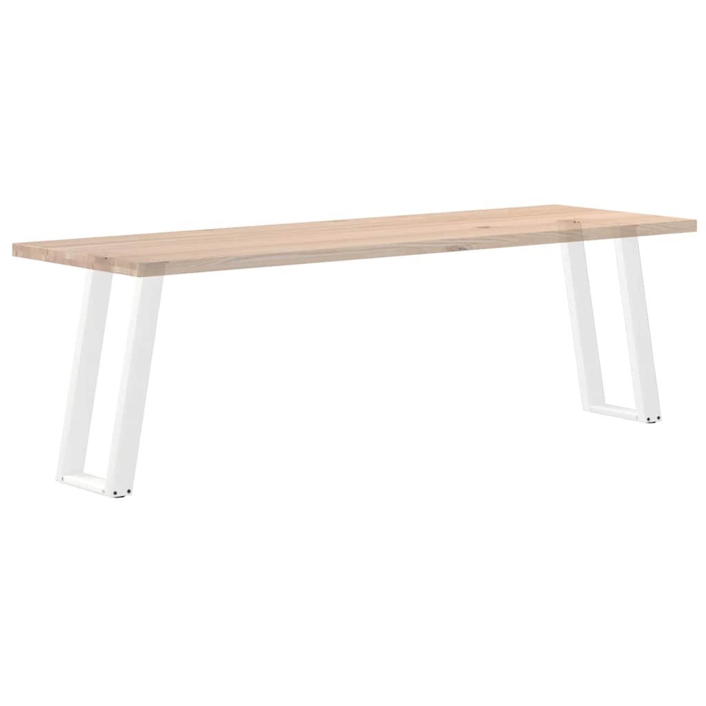 Pieds de table console en U, 2 pièces, blanc, 28 x (72-73) cm, acier - XIOS