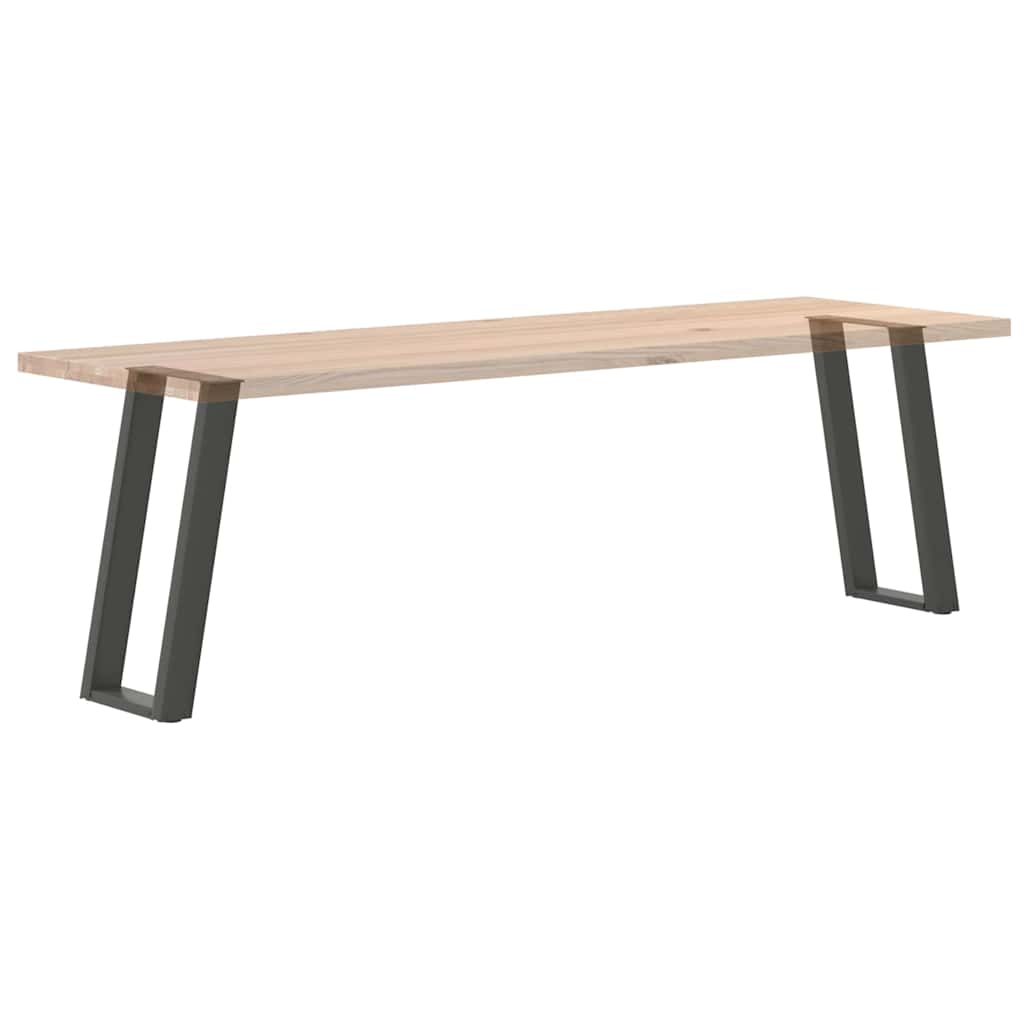 Pieds de table console en U, 2 pièces, anthracite, 28 x (72-73) cm, acier - XIOS