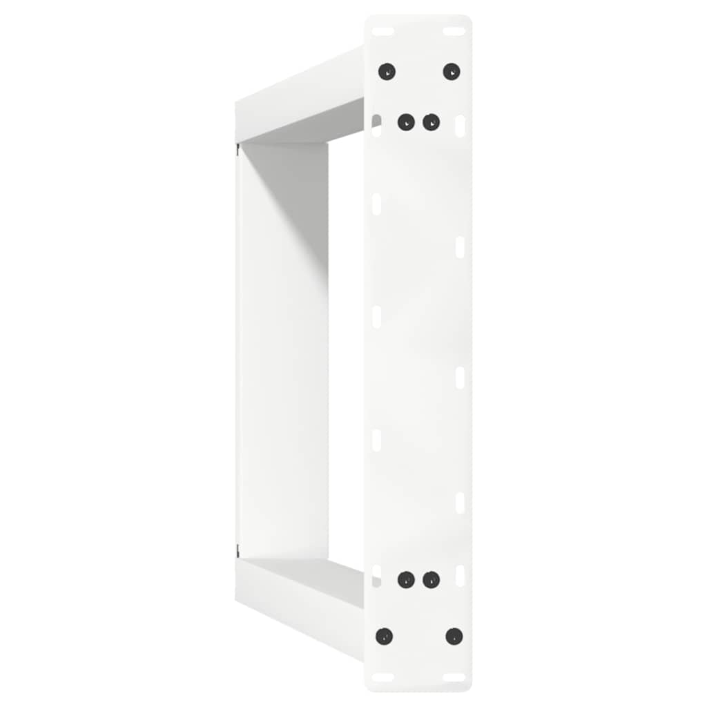 Pieds de table à manger en U, 2 pièces, blanc, 50 x (72-73) cm, acier - XIOS