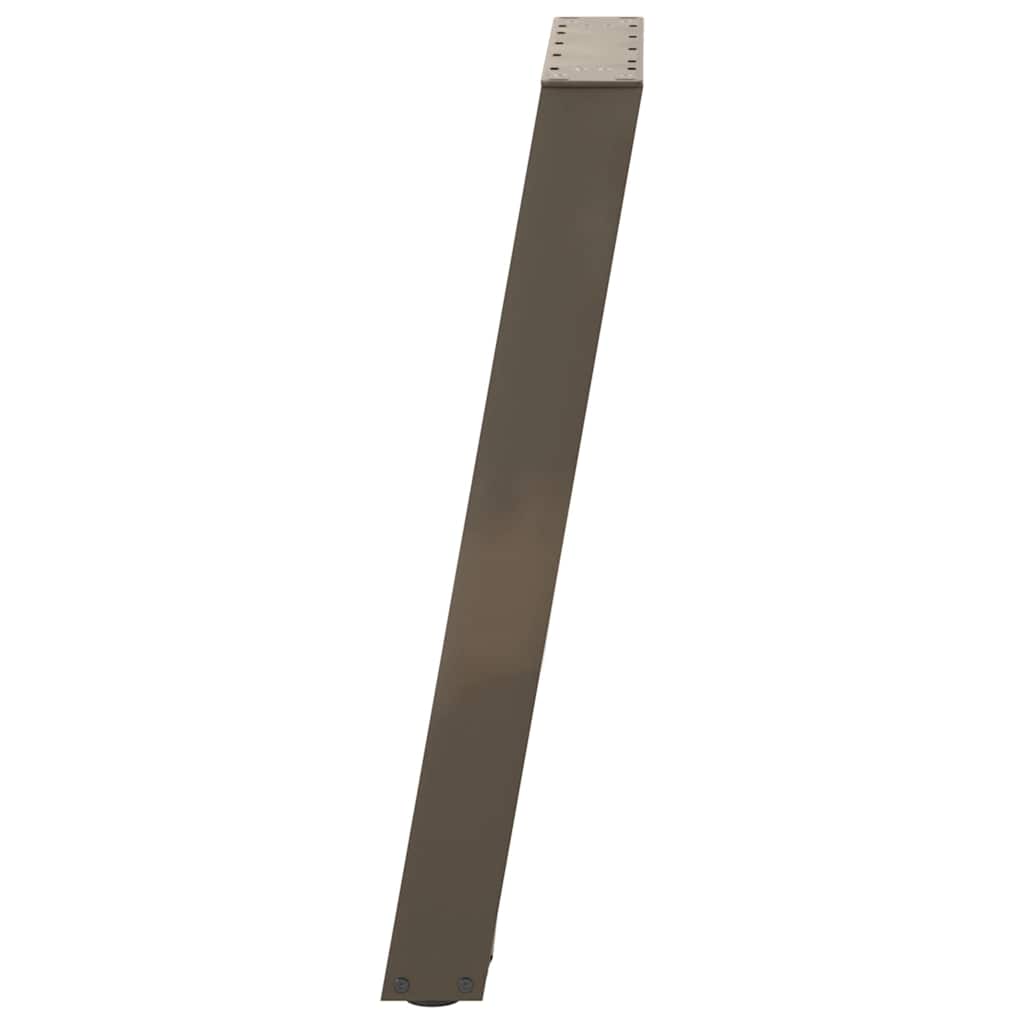 Pieds de table à manger en U 2 pièces Acier naturel 50 x (72-73) cm Acier - XIOS