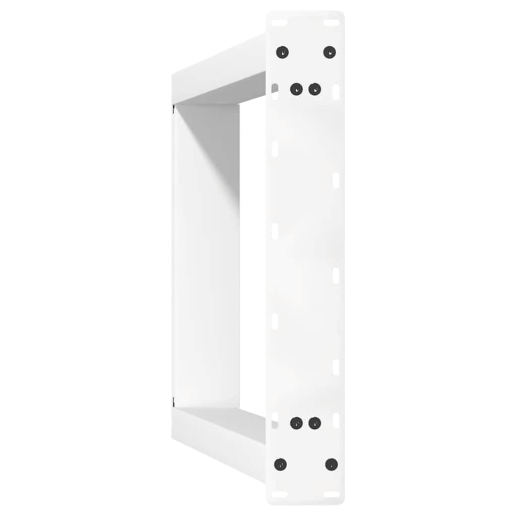Pieds de table à manger en U 2 pièces Blanc 60 x (72-73) cm Acier - XIOS