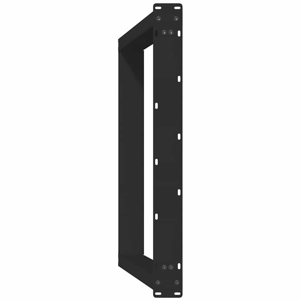 Pieds de table à manger en U 2 pièces Noir 80 x (72-73) cm Acier - XIOS