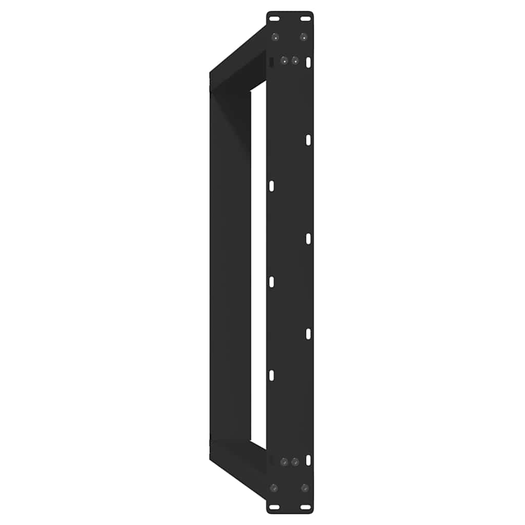 Pieds de table à manger en U 2 pièces Noir 90 x (72-73) cm Acier - XIOS