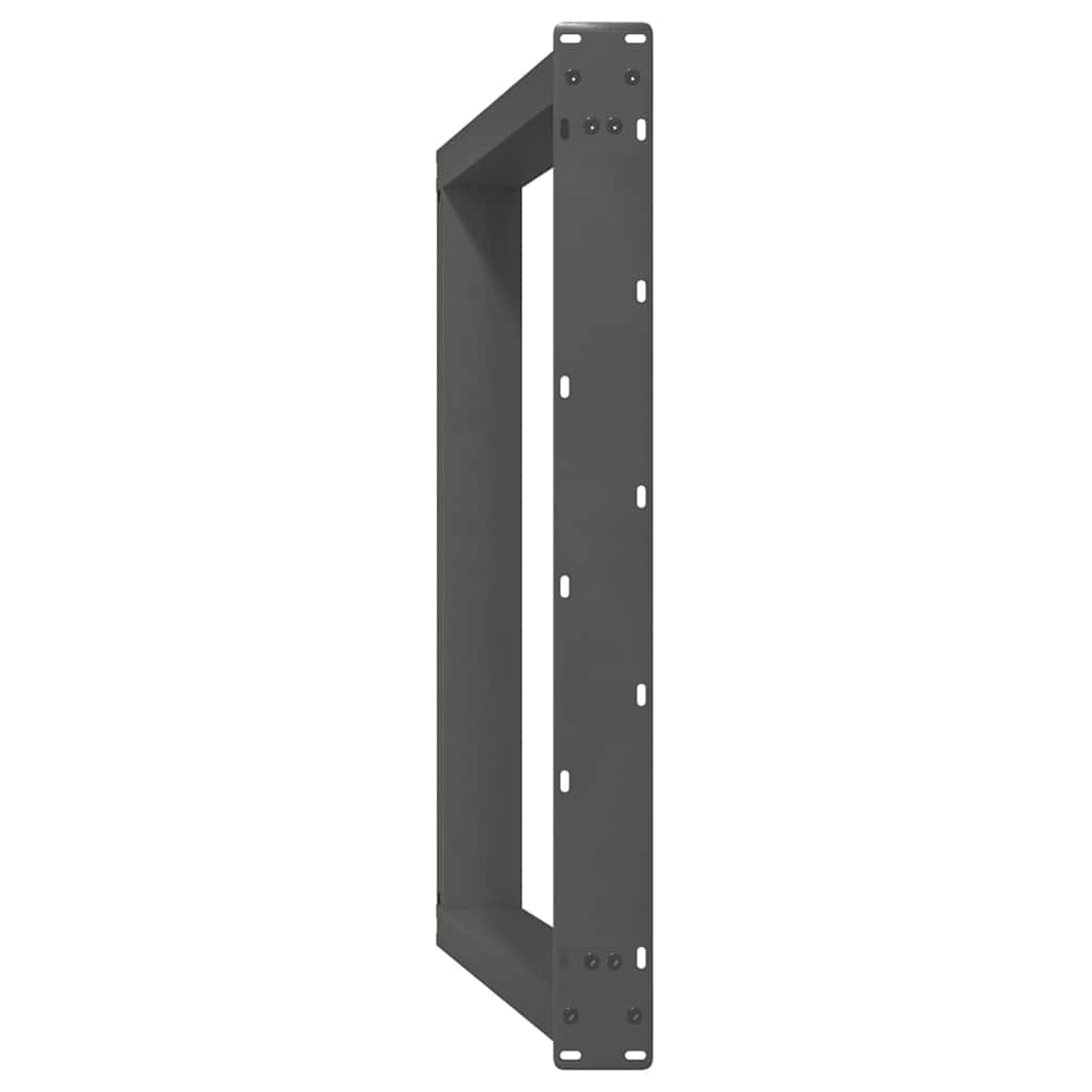 Pieds de table à manger en U 2 pièces Anthracite 90 x (72-73) cm Acier - XIOS