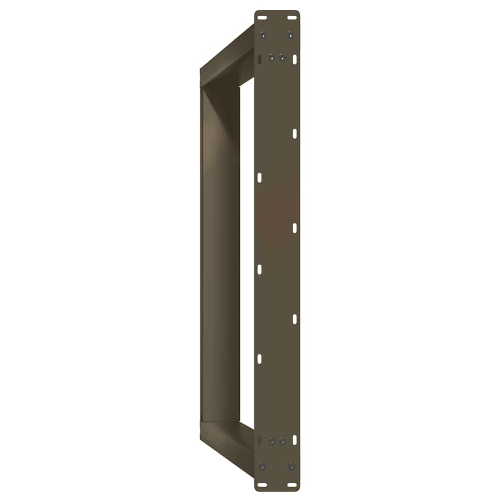 Pieds de table à manger en forme de U, 2 pièces, acier naturel, 90 x (72-73) cm - XIOS