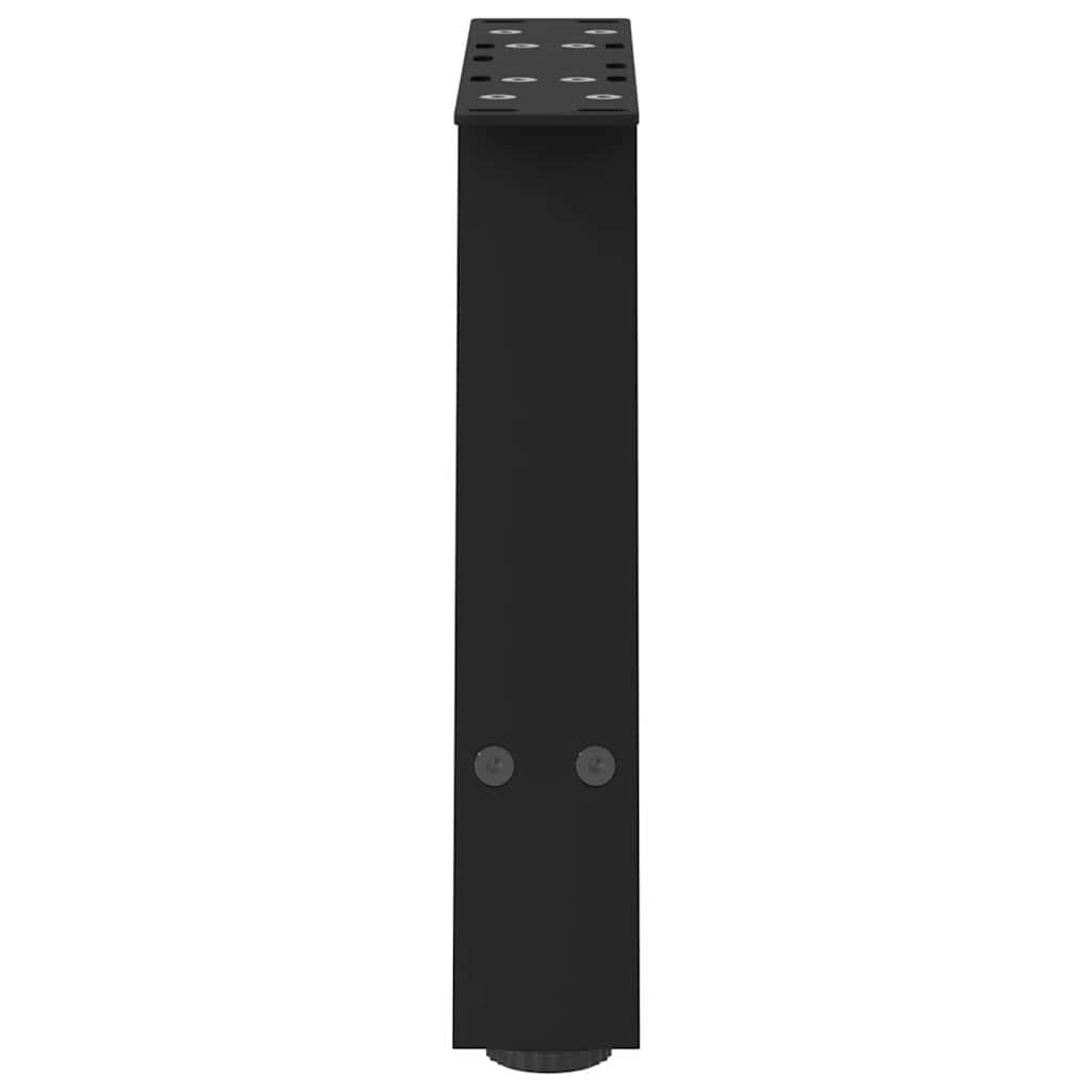 Pieds de table basse en forme de A 2 pièces Noir 30 x (30-31) cm Acier - XIOS