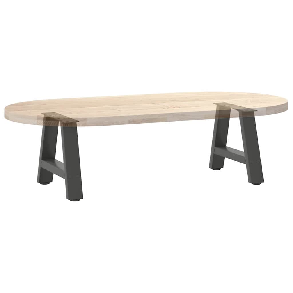 Pieds de table basse en forme de A 2 pièces Anthracite 30 x (30-31) cm Acier - XIOS