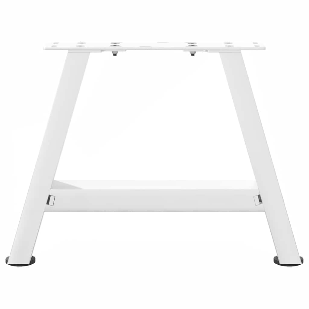 Pieds de table basse en forme de A, 2 pièces, blanc, 50 x (30-31) cm, acier - XIOS