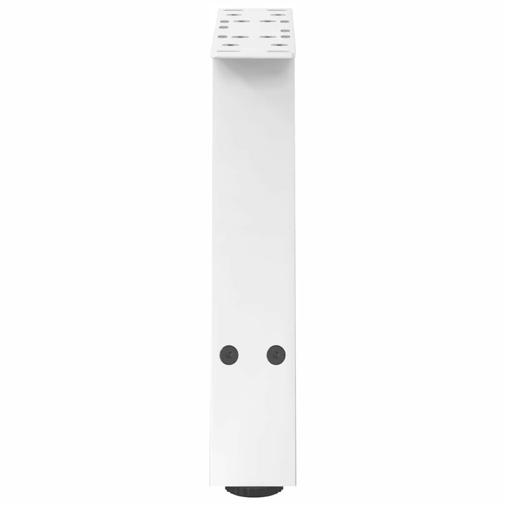 Pieds de table basse en forme de A, 2 pièces, blanc, 50 x (30-31) cm, acier - XIOS