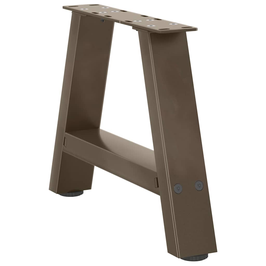 Pieds de table basse en forme de A, 2 pièces, 50 x (30-31) cm, acier - XIOS