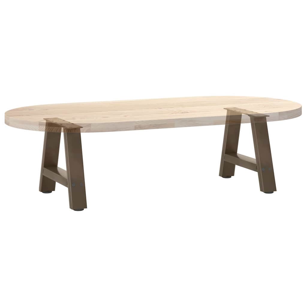 Pieds de table basse en forme de A, 2 pièces, 50 x (30-31) cm, acier - XIOS