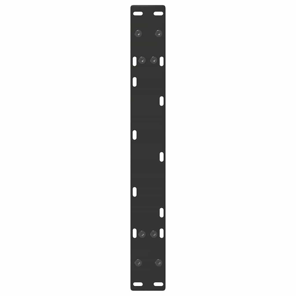 Pieds de table basse en forme de A, 2 pièces, noir, 70 x (30-31) cm, acier - XIOS