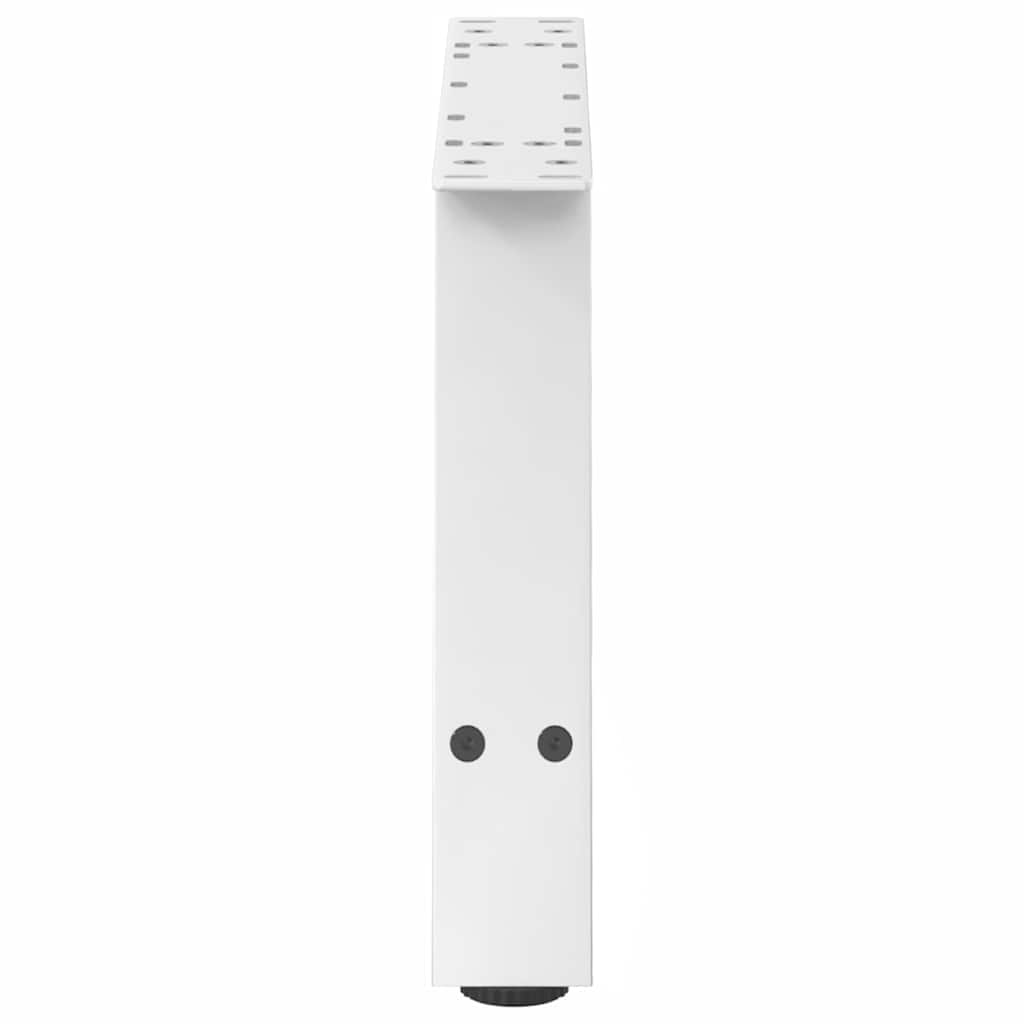Pieds de table basse en forme de A, 2 pièces, blanc, 70 x (30-31) cm, acier - XIOS