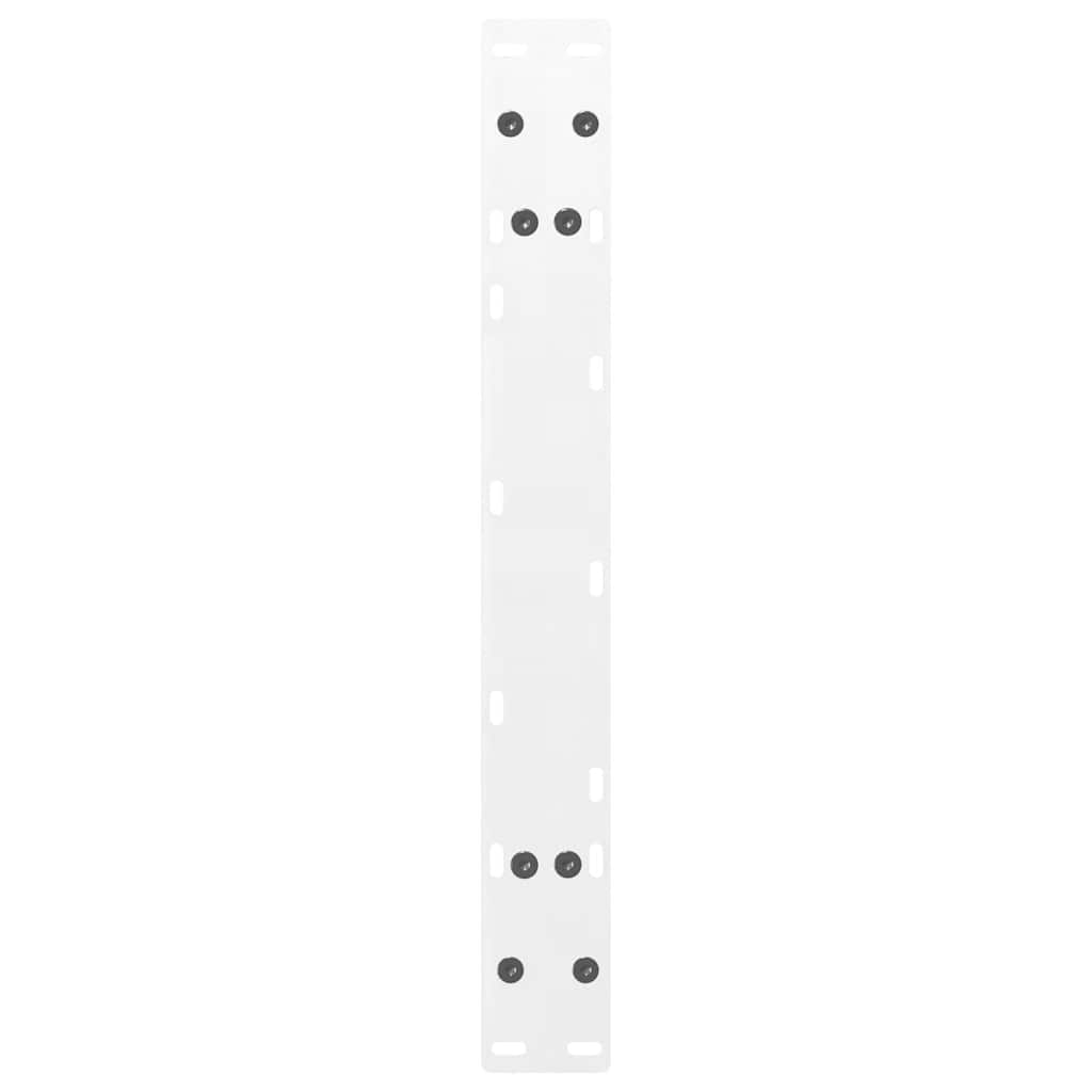 Pieds de table basse en forme de A, 2 pièces, blanc, 70 x (30-31) cm, acier - XIOS