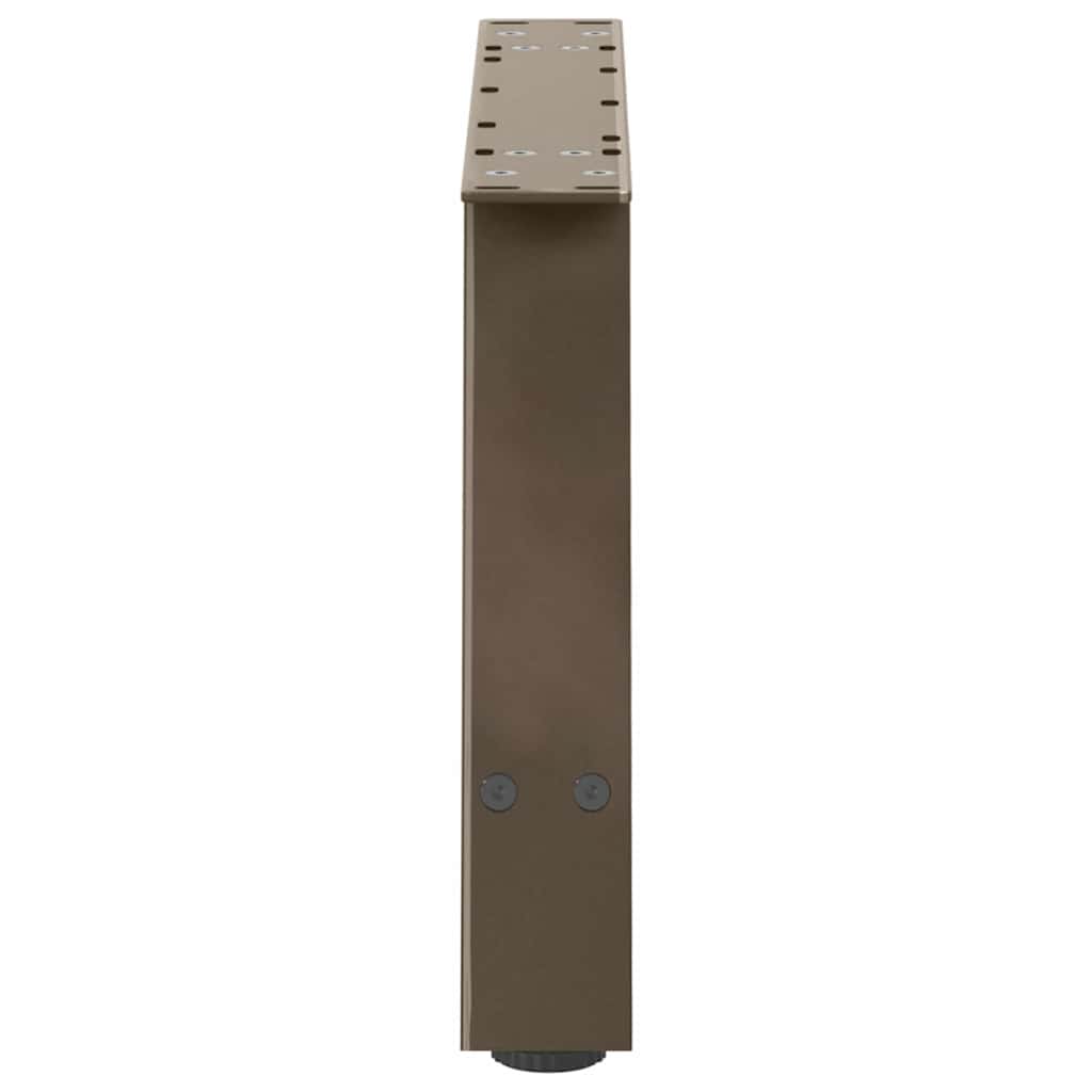 Pieds de table basse en forme de A, 2 pièces, 70 x (30-31) cm, acier - XIOS