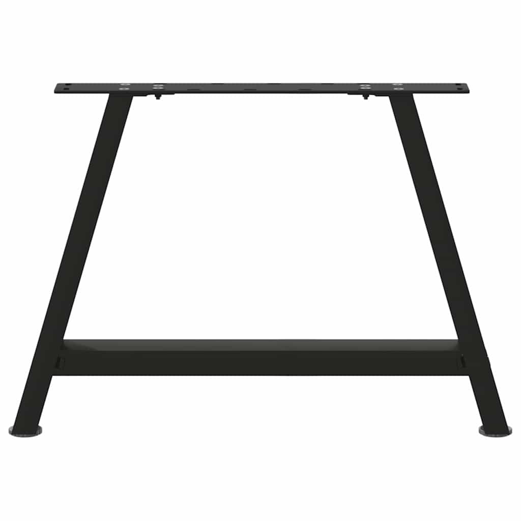 Pieds de table basse en forme de A, 2 pièces, noir, 60 x (42-43) cm, acier - XIOS