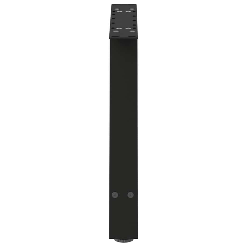 Pieds de table basse en forme de A, 2 pièces, noir, 60 x (42-43) cm, acier - XIOS