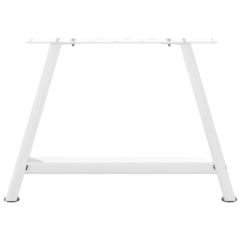 Pieds de table basse en forme de A, 2 pièces, blanc, 60 x (42-43) cm, acier - XIOS