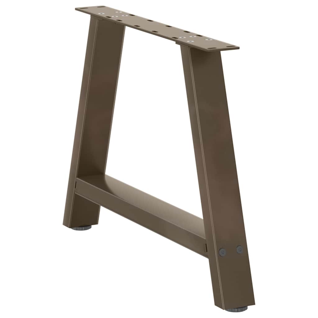 Pieds de table basse en forme de A, 2 pièces, 60 x (42-43) cm, acier - XIOS