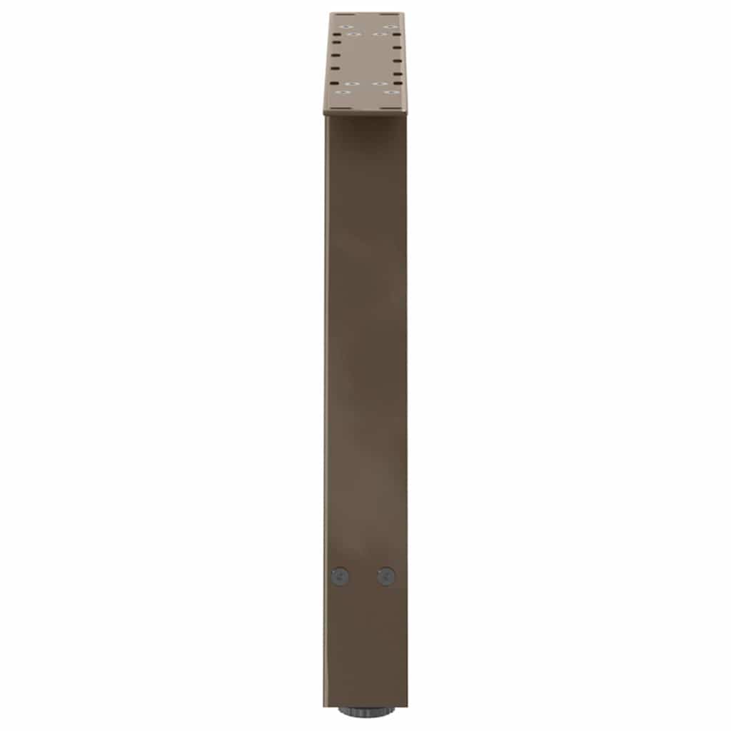Pieds de table basse en forme de A, 2 pièces, 60 x (42-43) cm, acier - XIOS