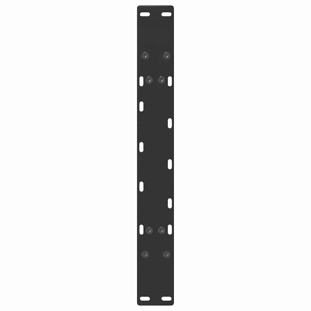 Pieds de table basse en forme de A, 2 pièces, noir, 70 x (42-43) cm, acier - XIOS