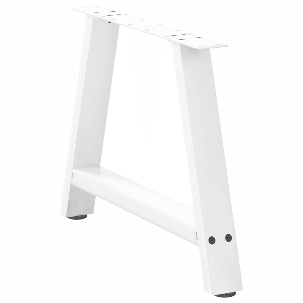 Pieds de table basse en forme de A 2 pièces Blanc 70 x (42-43) cm Acier - XIOS