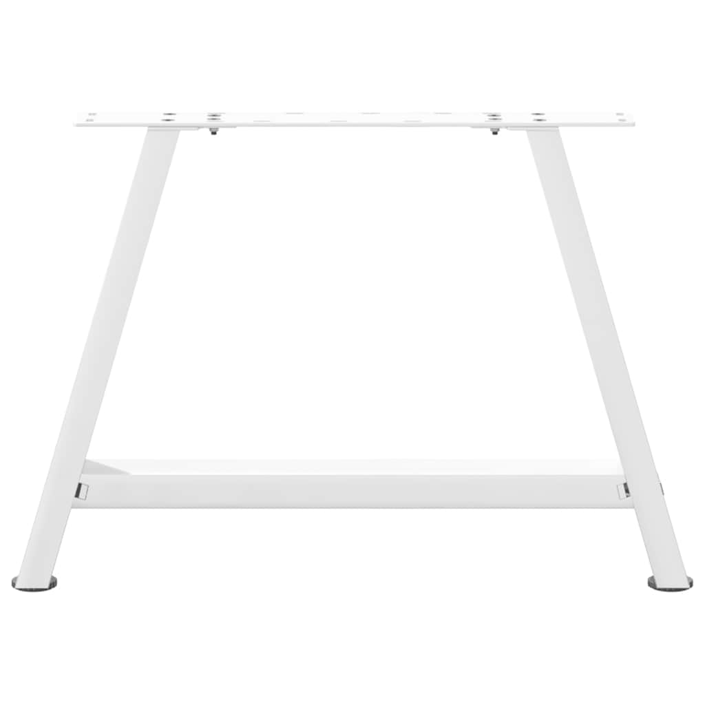 Pieds de table basse en forme de A 2 pièces Blanc 70 x (42-43) cm Acier - XIOS