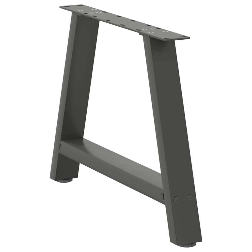 Pieds de table basse en forme de A 2 pièces Anthracite 70 x (42-43) cm Acier - XIOS