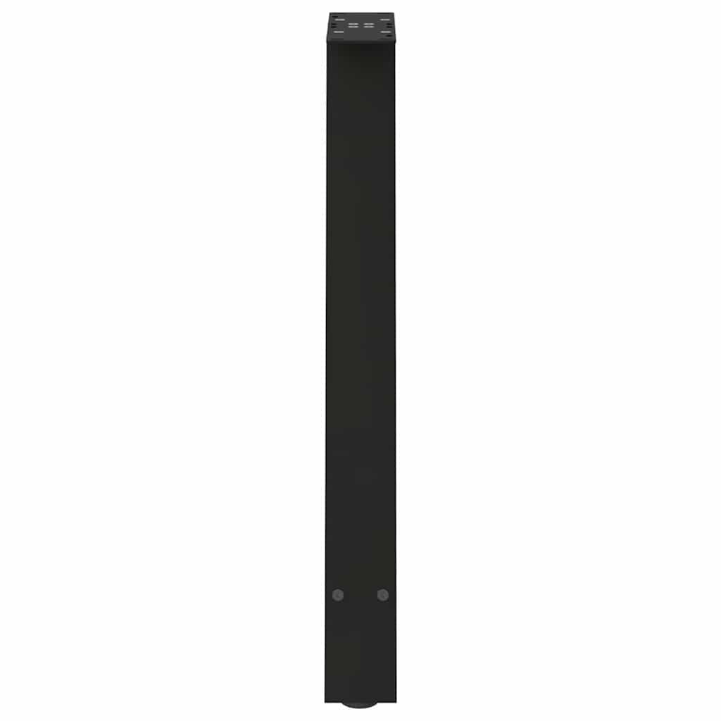 Pieds de table à manger en forme de A, 2 pièces, noir, 50 x (72-73) cm, acier - XIOS