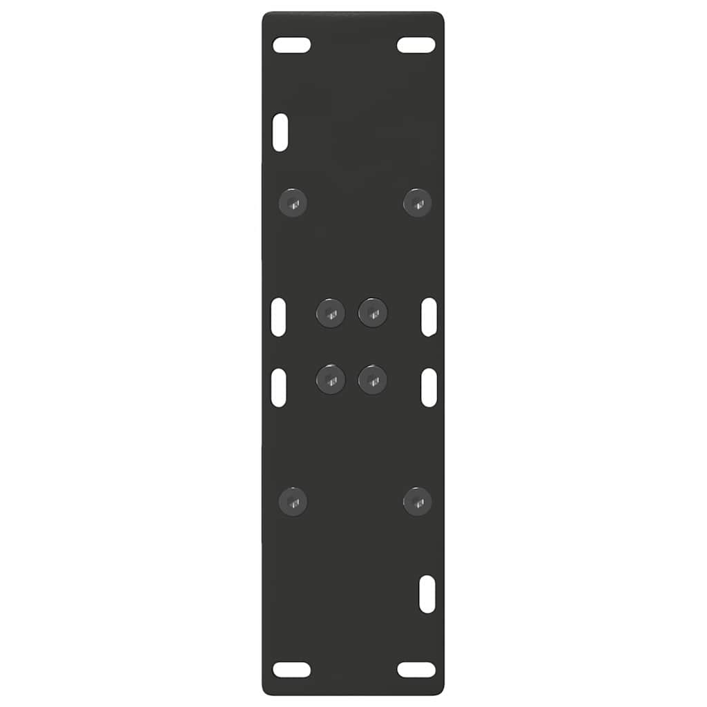 Pieds de table à manger en forme de A, 2 pièces, noir, 50 x (72-73) cm, acier - XIOS