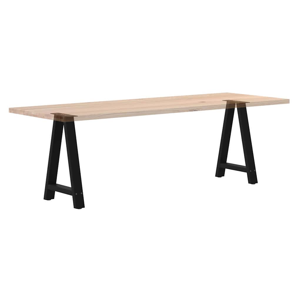 Pieds de table à manger en forme de A, 2 pièces, noir, 50 x (72-73) cm, acier - XIOS