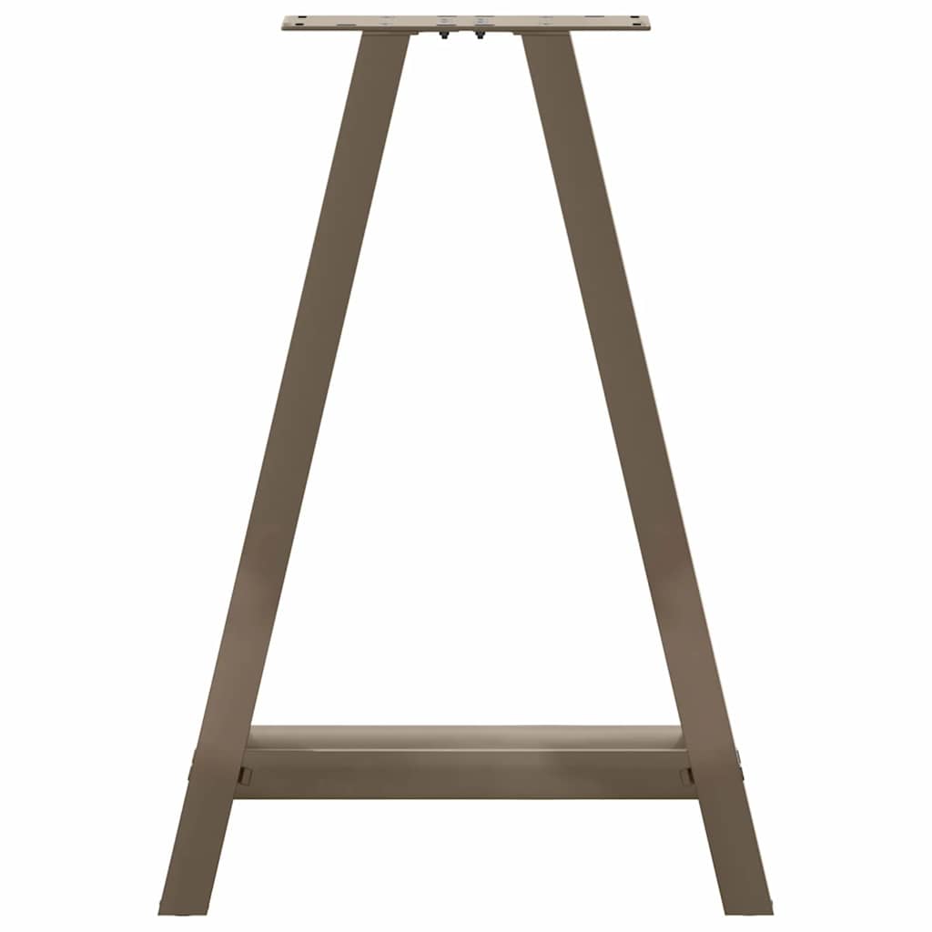 Pieds de table à manger en forme de A, 2 pièces, 50 x (72-73) cm, acier - XIOS