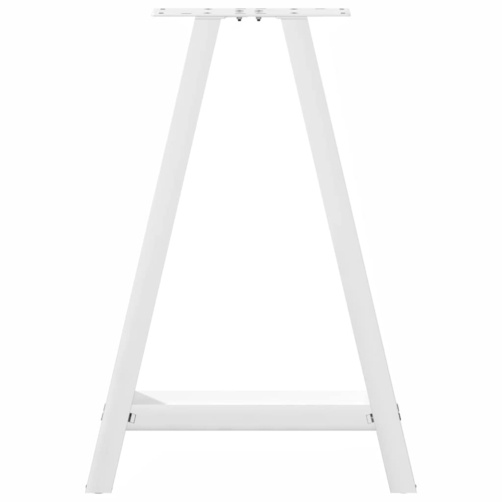 Pieds de table à manger en forme de A 2 pièces Blanc 60 x (72-73) cm Acier - XIOS