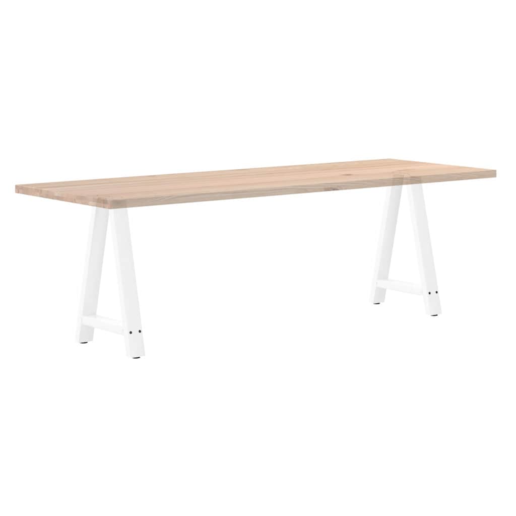 Pieds de table à manger en forme de A 2 pièces Blanc 60 x (72-73) cm Acier - XIOS