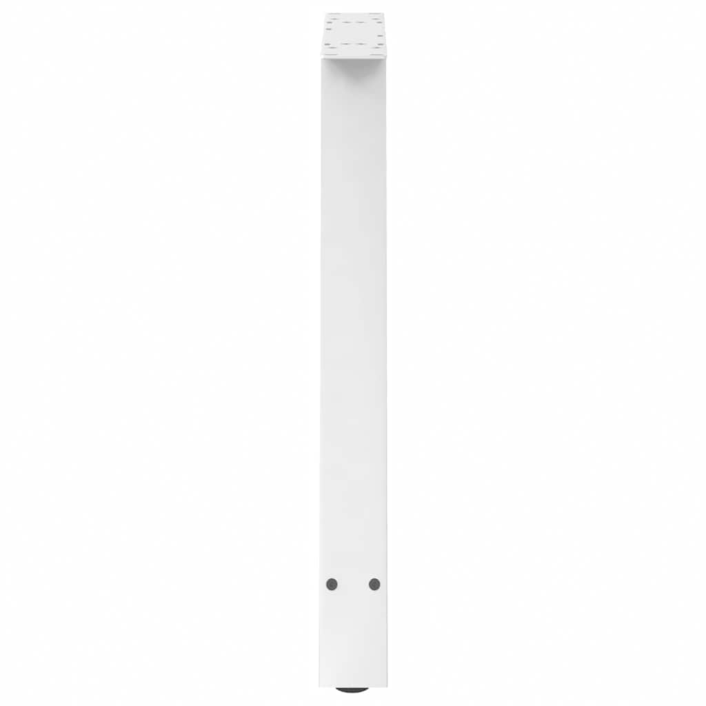 Pieds de table à manger en forme de A 2 pièces Blanc 80 x (72-73) cm Acier - XIOS