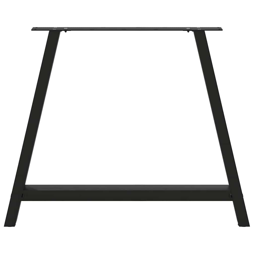 Pieds de table à manger en forme de A, 2 pièces, noir, 90 x (72-73) cm, acier - XIOS