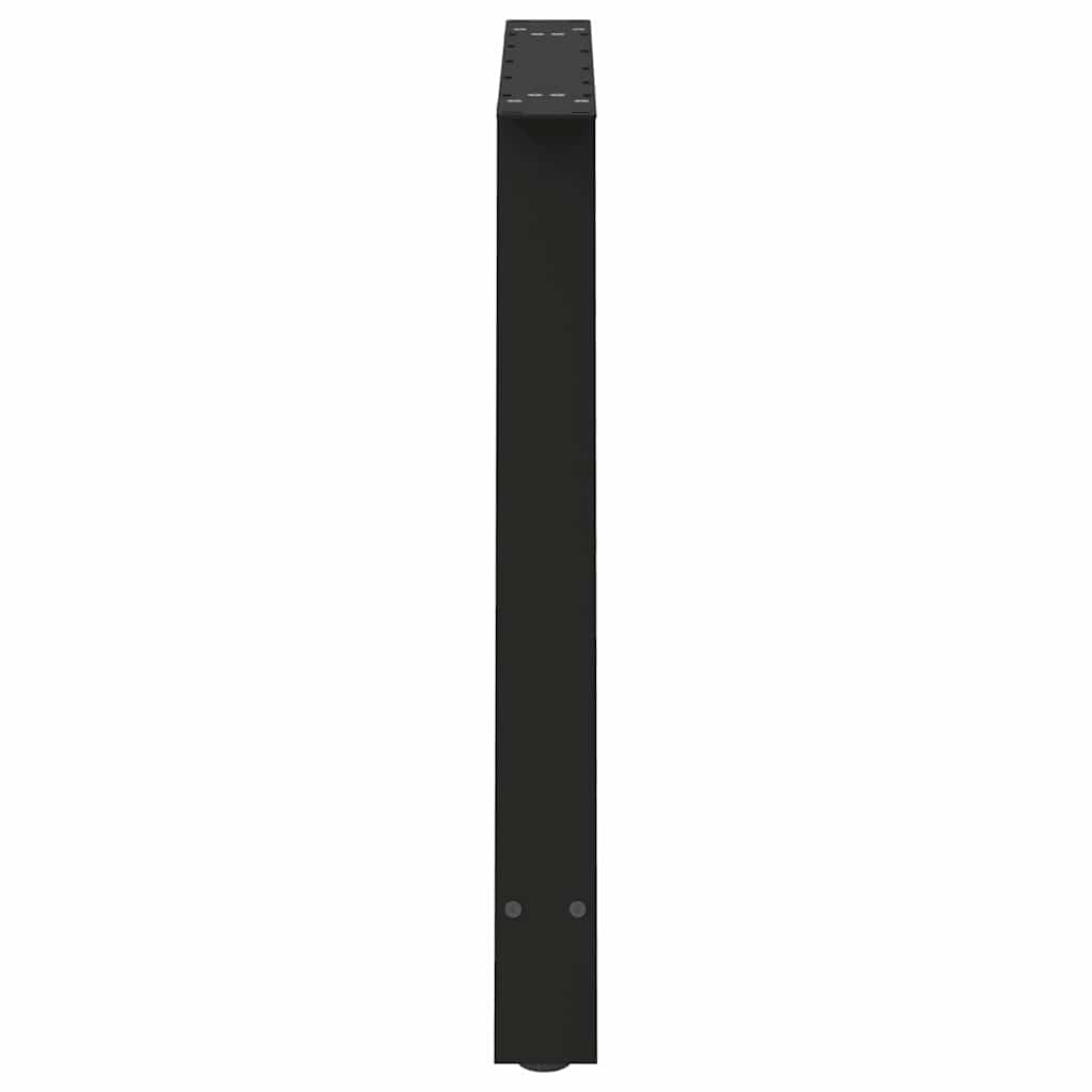 Pieds de table à manger en forme de A, 2 pièces, noir, 90 x (72-73) cm, acier - XIOS
