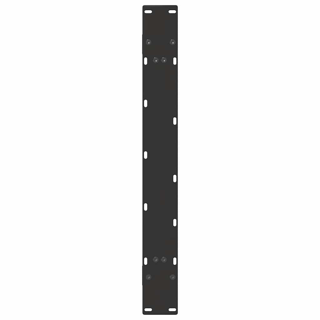Pieds de table à manger en forme de A, 2 pièces, noir, 90 x (72-73) cm, acier - XIOS