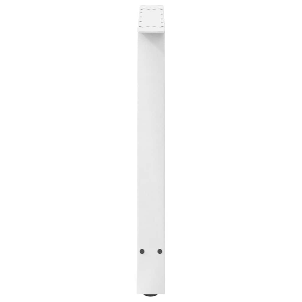 Pieds de table à manger en forme de A 2 pièces Blanc 90 x (72-73) cm Acier - XIOS