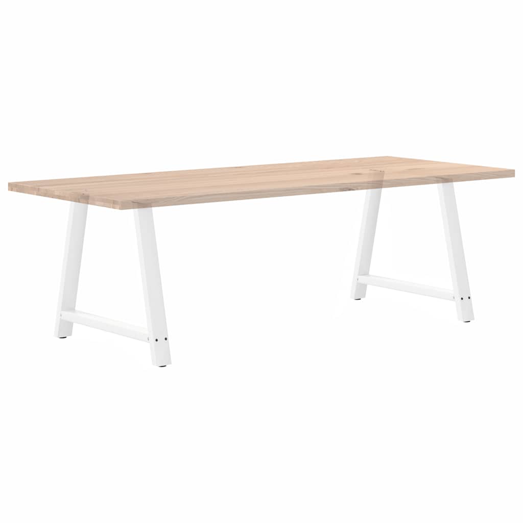 Pieds de table à manger en forme de A 2 pièces Blanc 90 x (72-73) cm Acier - XIOS