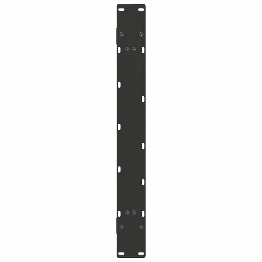 Pieds de table à manger en forme de A, 2 pièces, noir, 100 x (72-73) cm, acier - XIOS