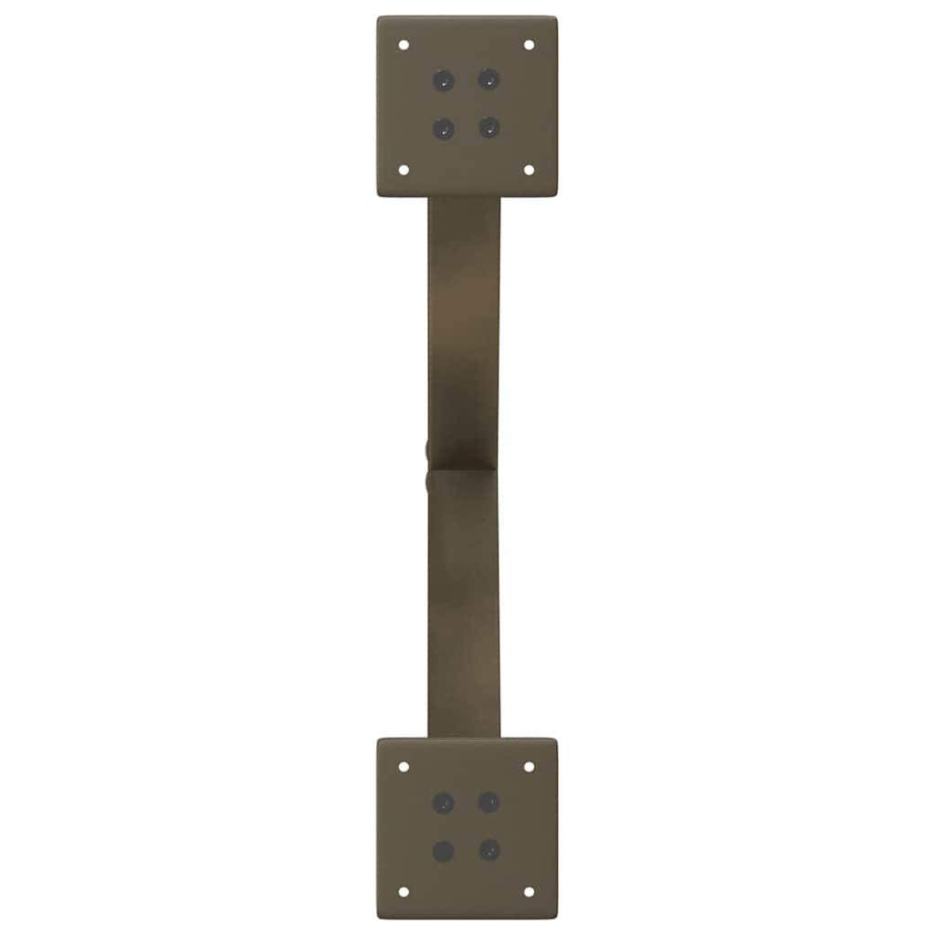 Pieds de table basse en forme de X, 2 pièces, acier naturel, 60 x (30-31) cm - XIOS