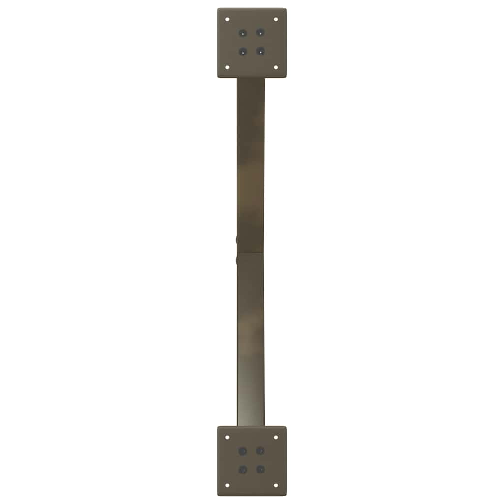 Pieds de table basse en forme de X, 2 pièces, acier naturel, 70 x (30-31) cm - XIOS