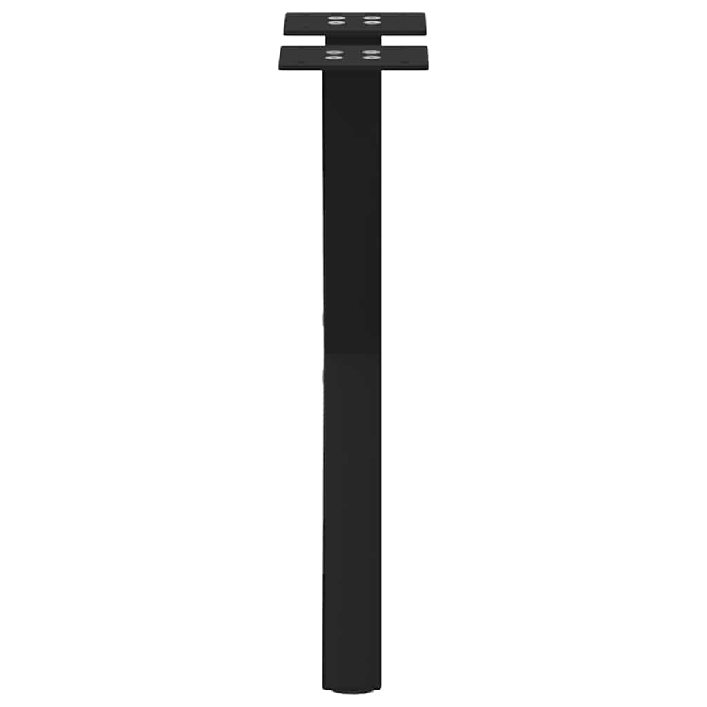 Pieds de table basse en forme de X, 2 pièces, noir, 28 x (42-43) cm, acier - XIOS